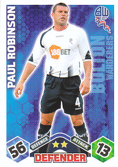 Paul Robinson Bolton Wanderers 2009/10 Topps Match Attax #78